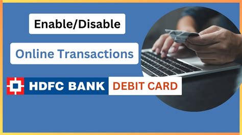 hdfc debit card disable